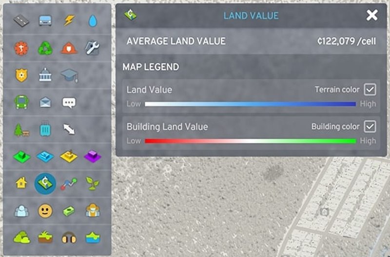 Cities: Skylines 2 - Land Value